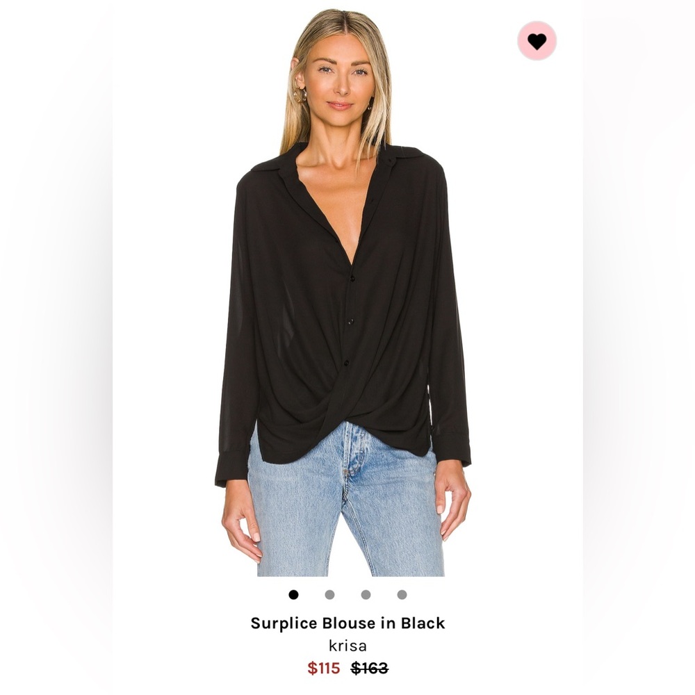 Krisa Black Blouse